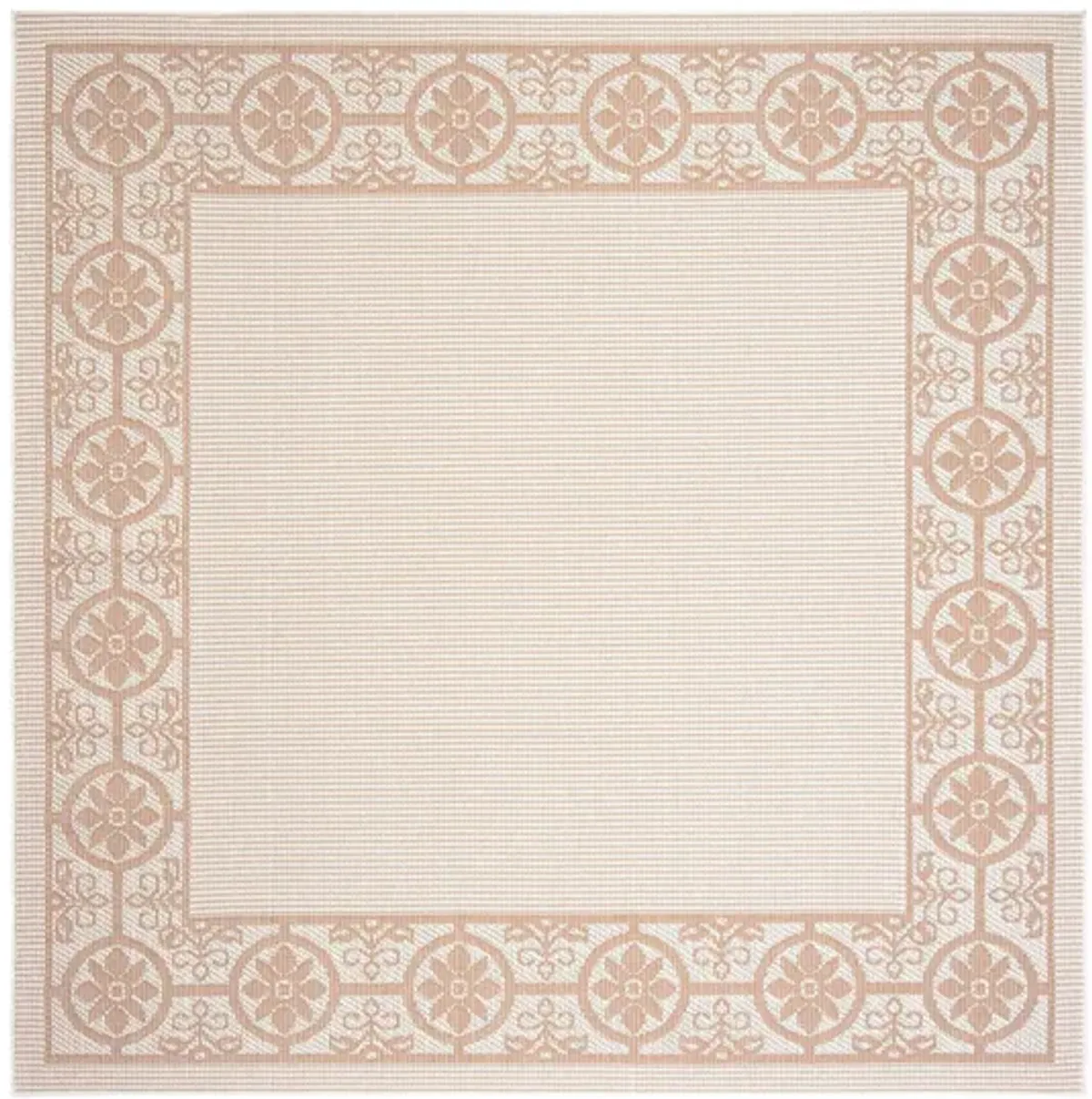 Bermuda St. David Indoor/Outdoor Square Area Rug in Ivory & Beige by Safavieh