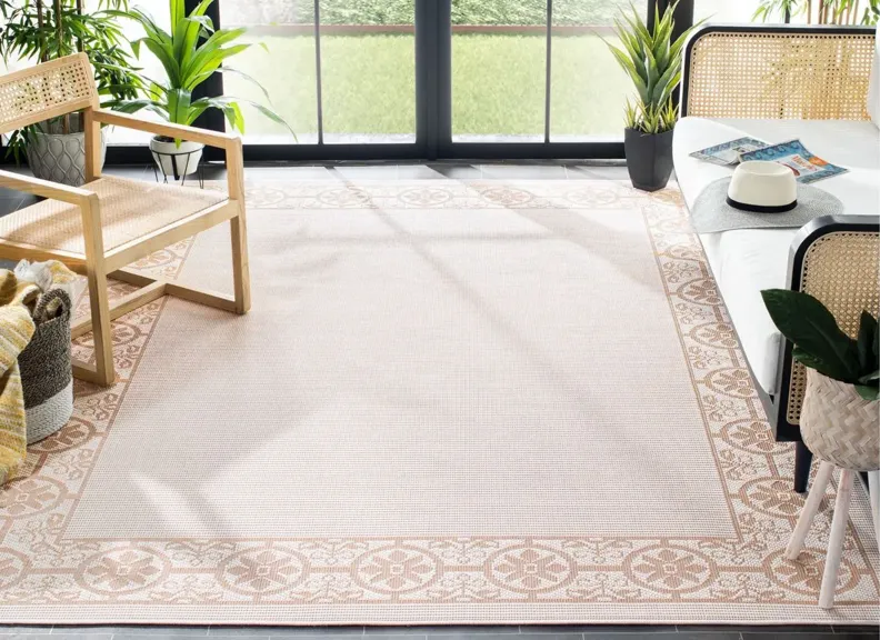 Bermuda St. David Indoor/Outdoor Square Area Rug in Ivory & Beige by Safavieh