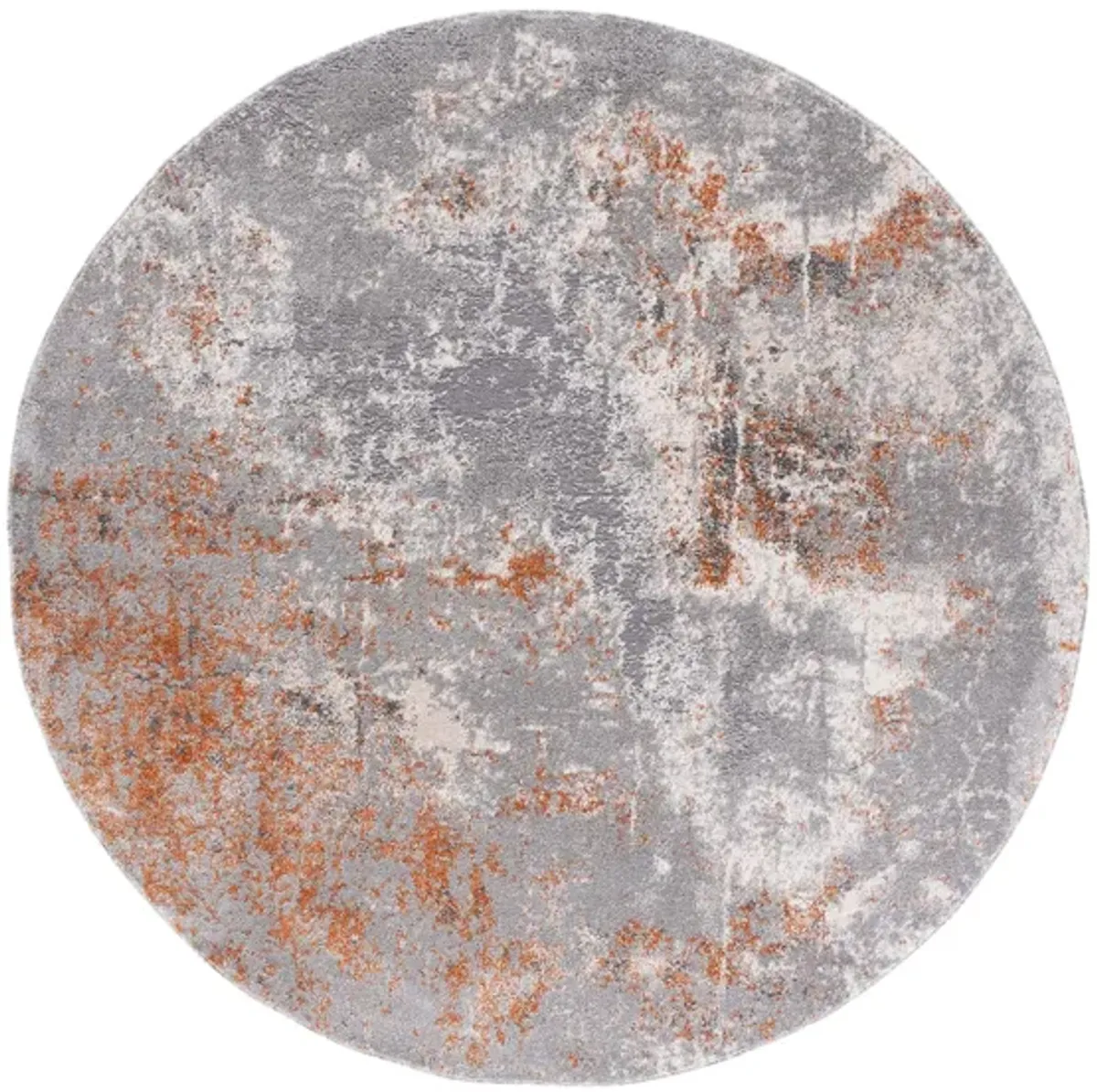 Osbourne Area Rug in Gray & Rust by Safavieh