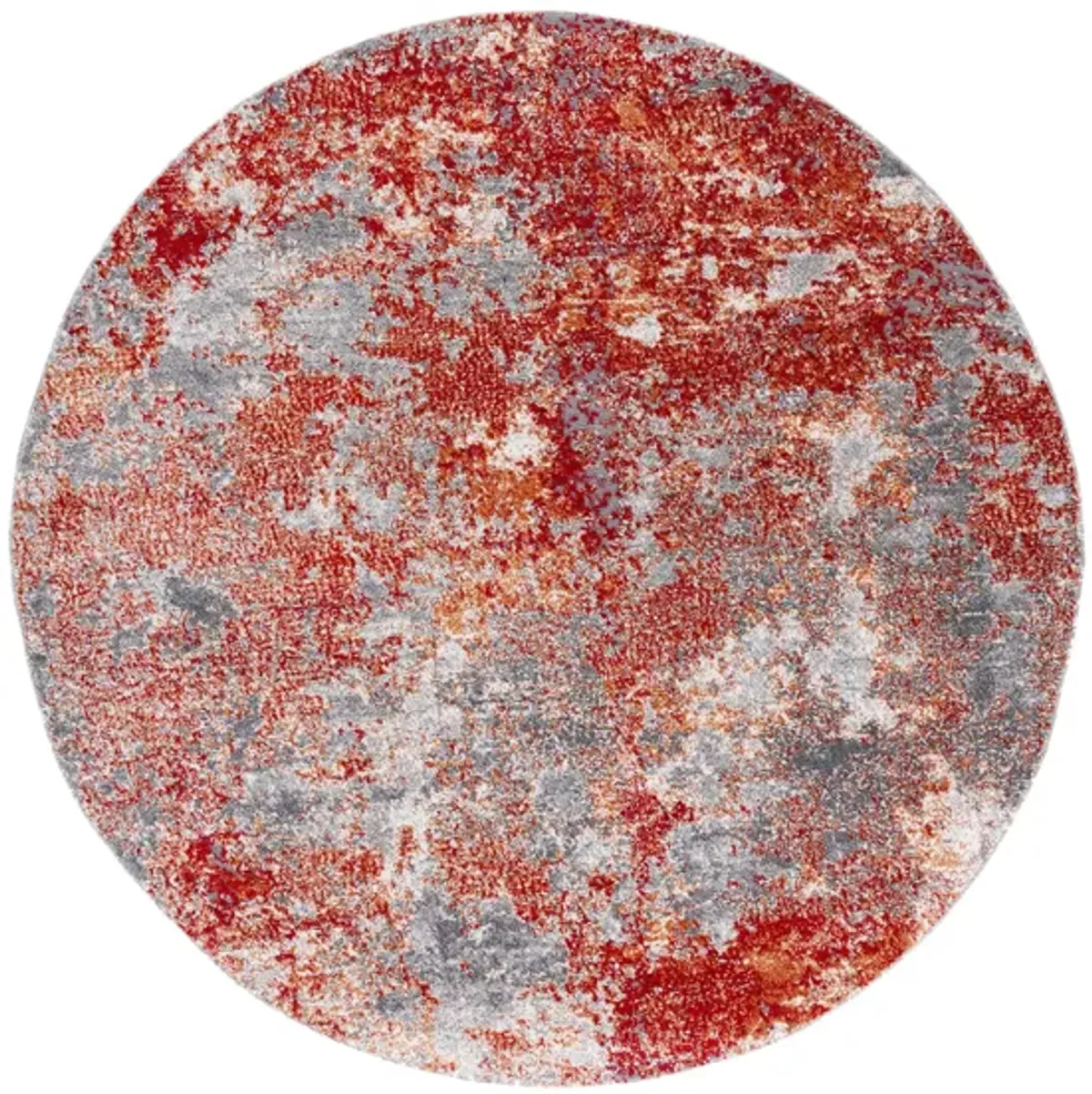 Iommi Area Rug in Red & Gray by Safavieh