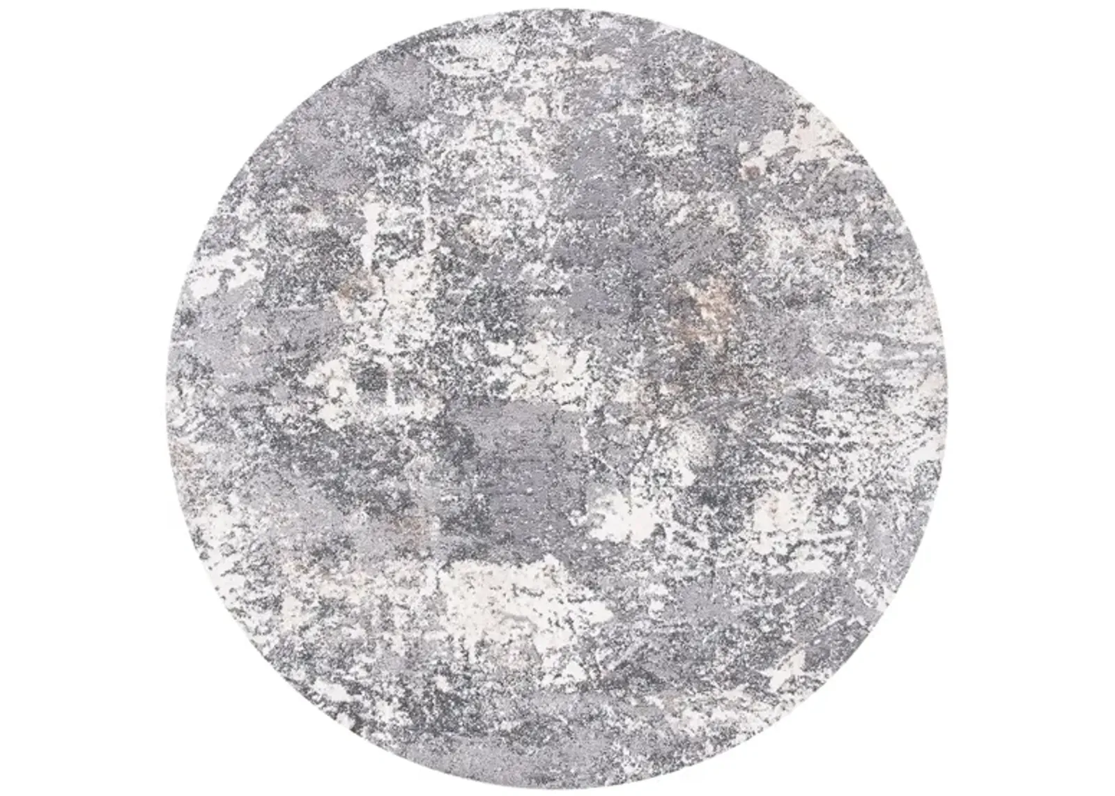 Lloyd Area Rug Round in Gray by Safavieh