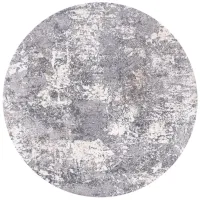 Lloyd Area Rug Round in Gray by Safavieh