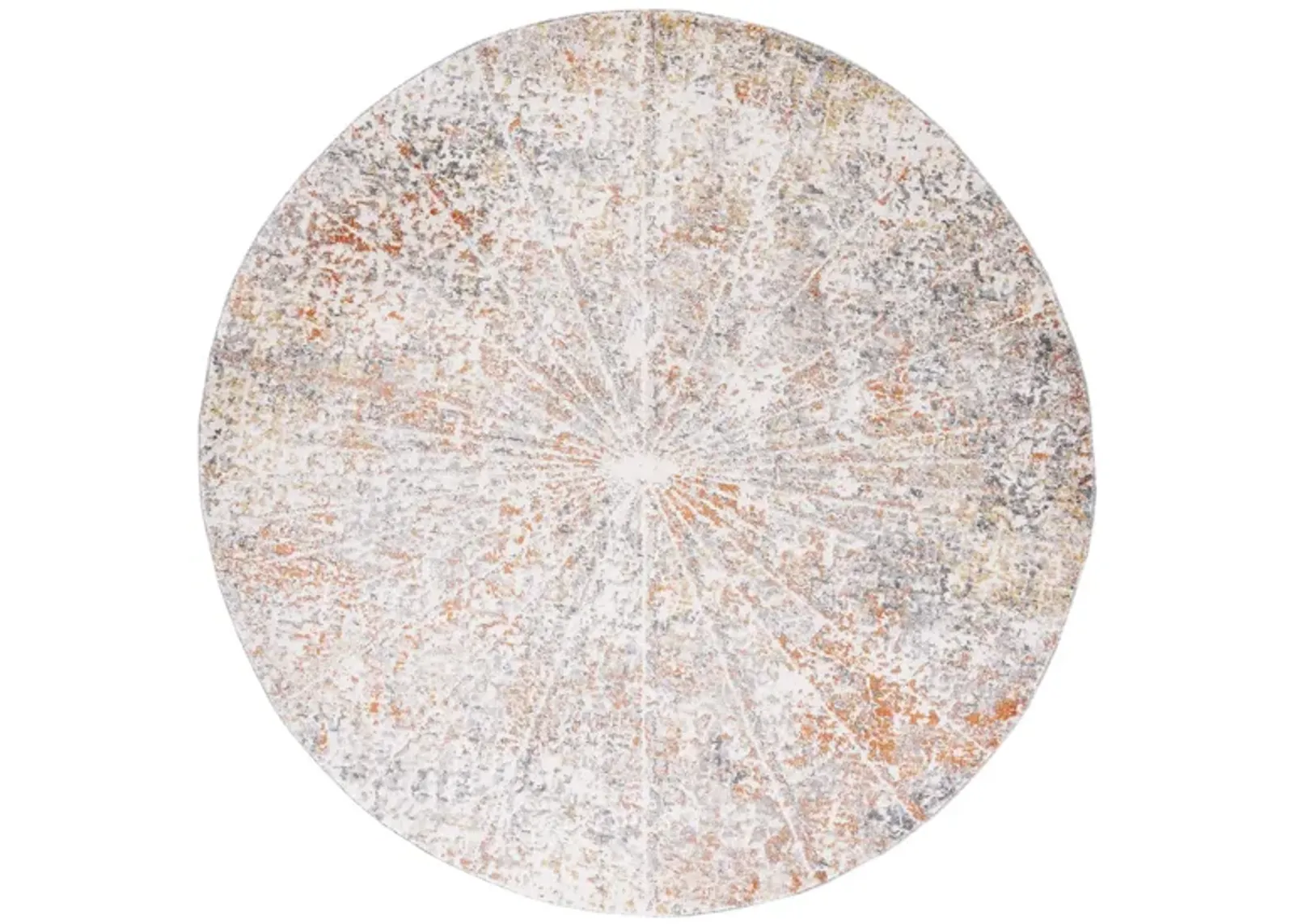 Brookvale Ivory & Gray Area Rug Round