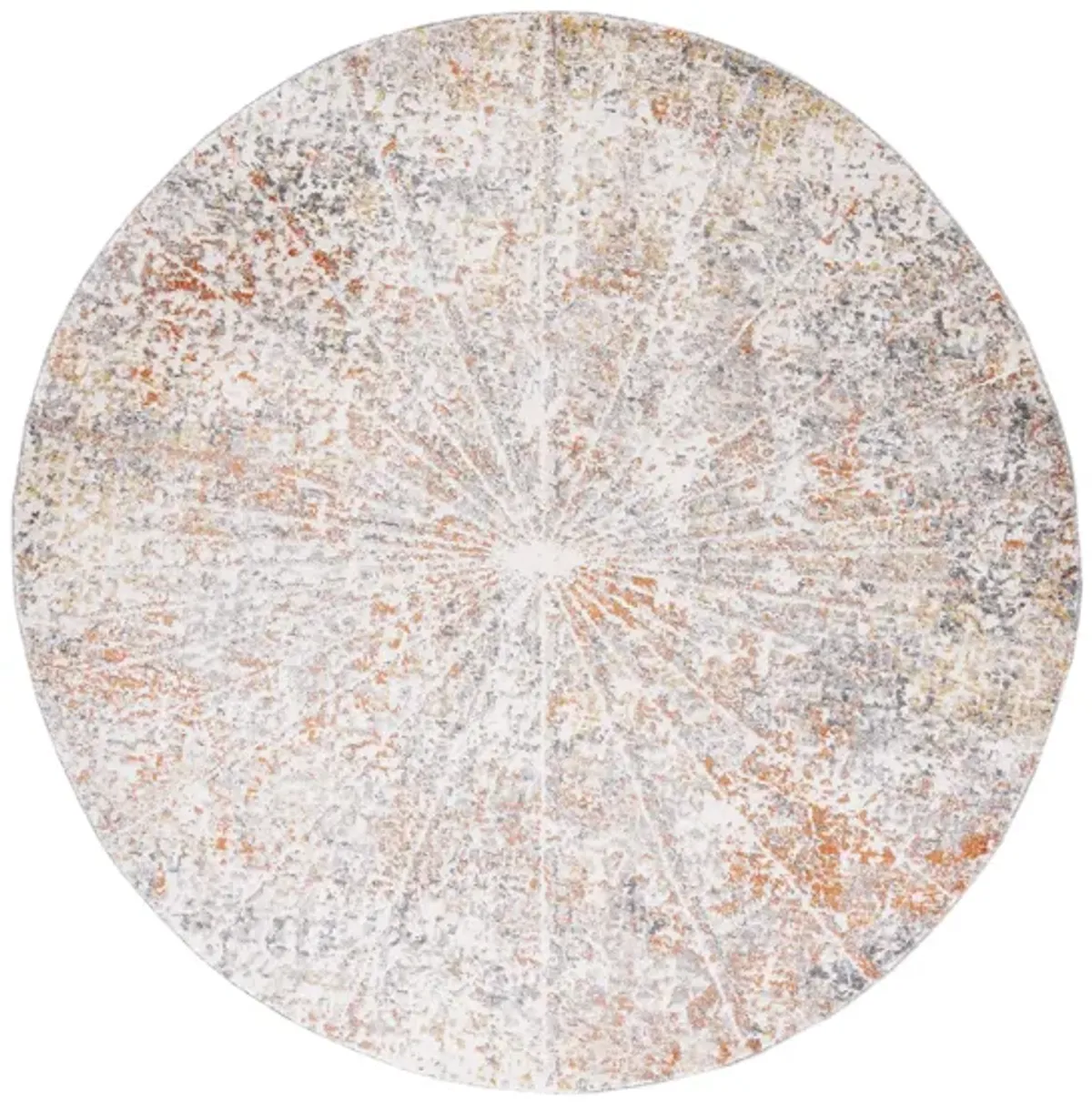 Brookvale Ivory & Gray Area Rug Round