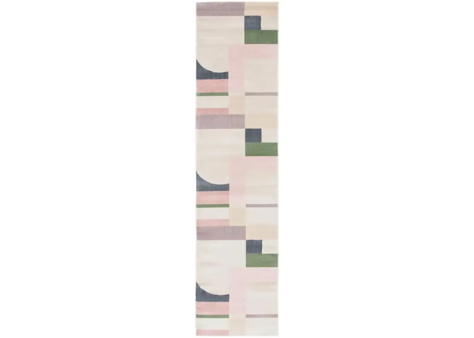 Opula Runner Rug in Beige/Pink by Safavieh