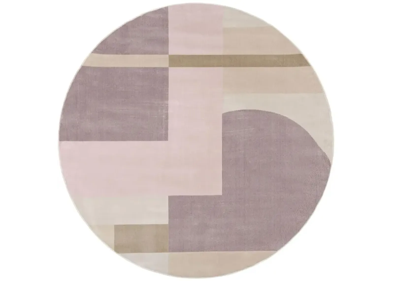 Ordena Round Area Rug in Pink/Purple by Safavieh