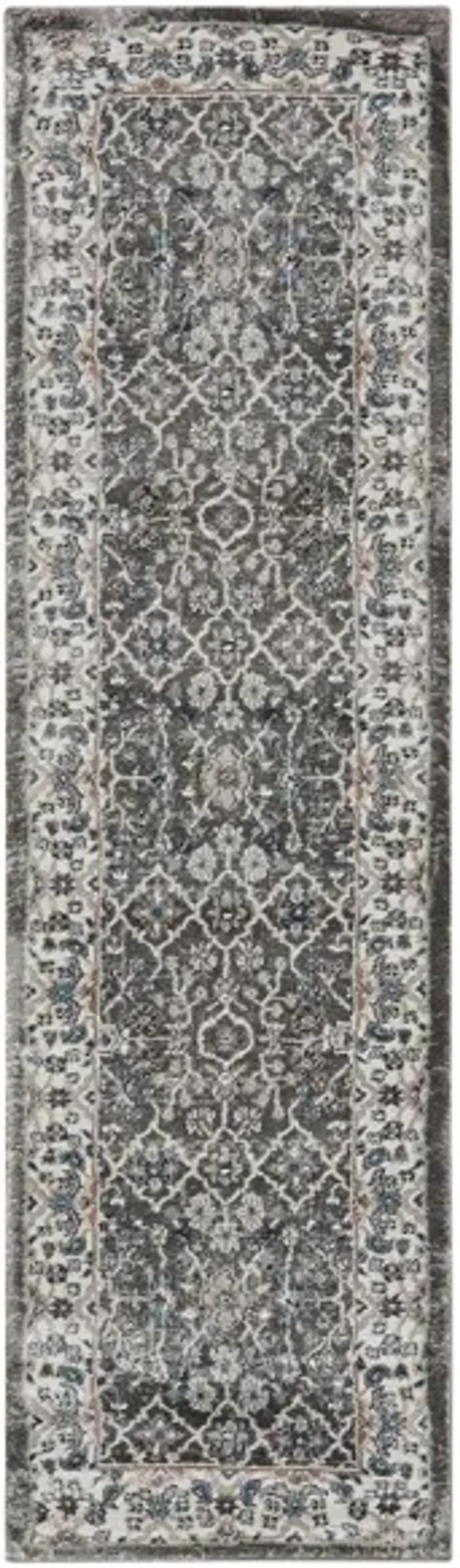 American Manor Area Rug in Grey/Ivory by Nourison