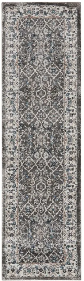 American Manor Area Rug in Grey/Ivory by Nourison