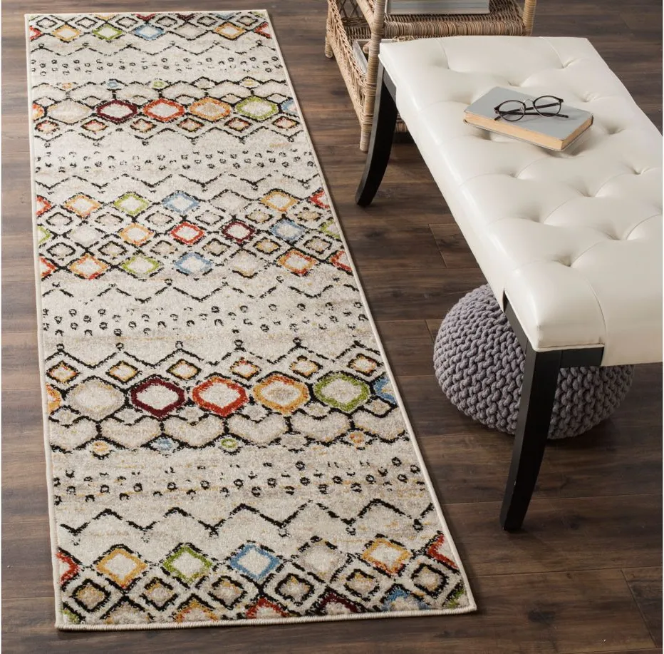 Halen Ivory Runner Rug in Ivory by Safavieh