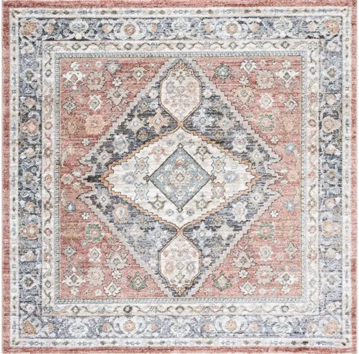 Jasmine Area Rug in Rust & Navy by Safavieh