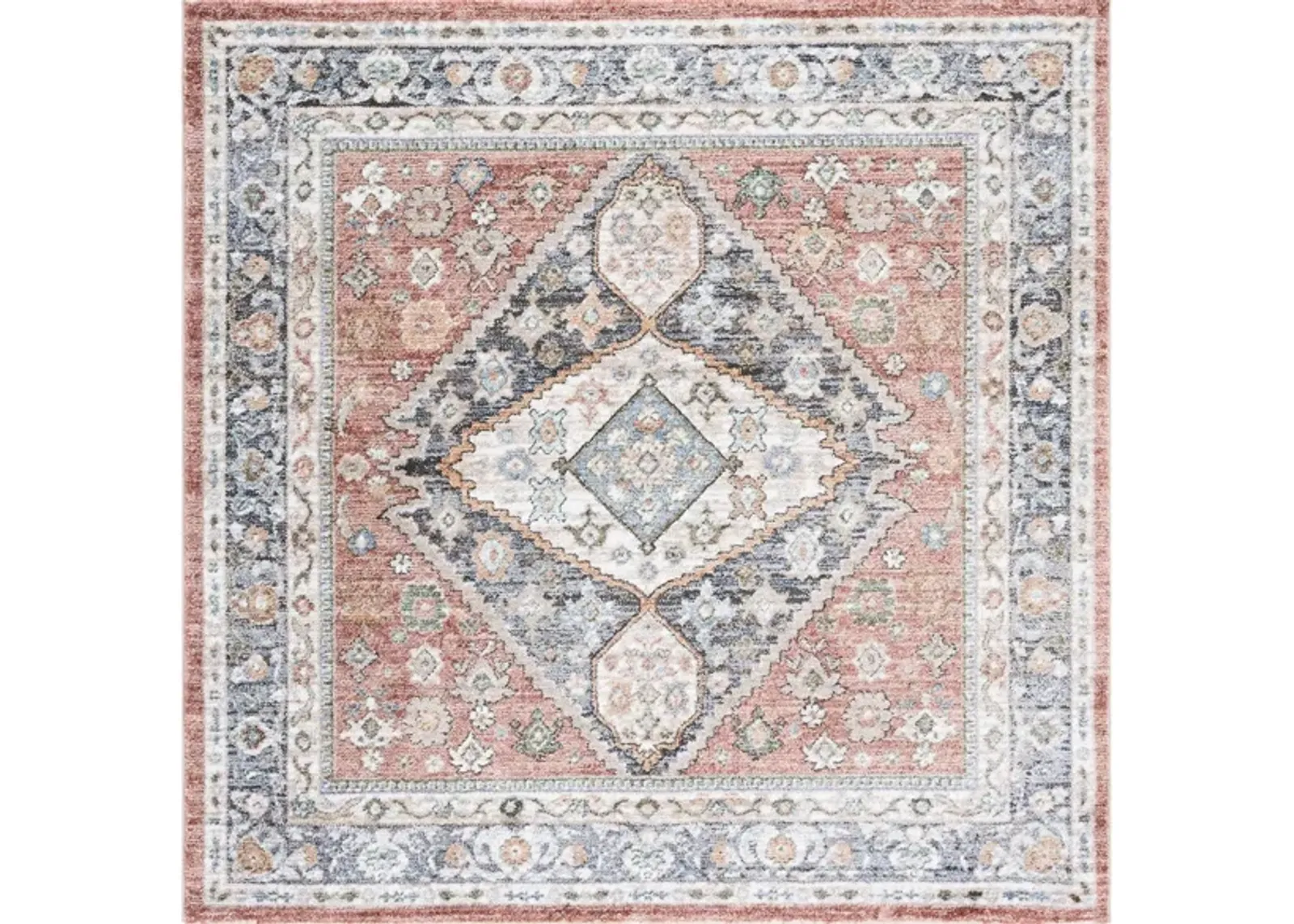 Jasmine Area Rug in Rust & Navy by Safavieh