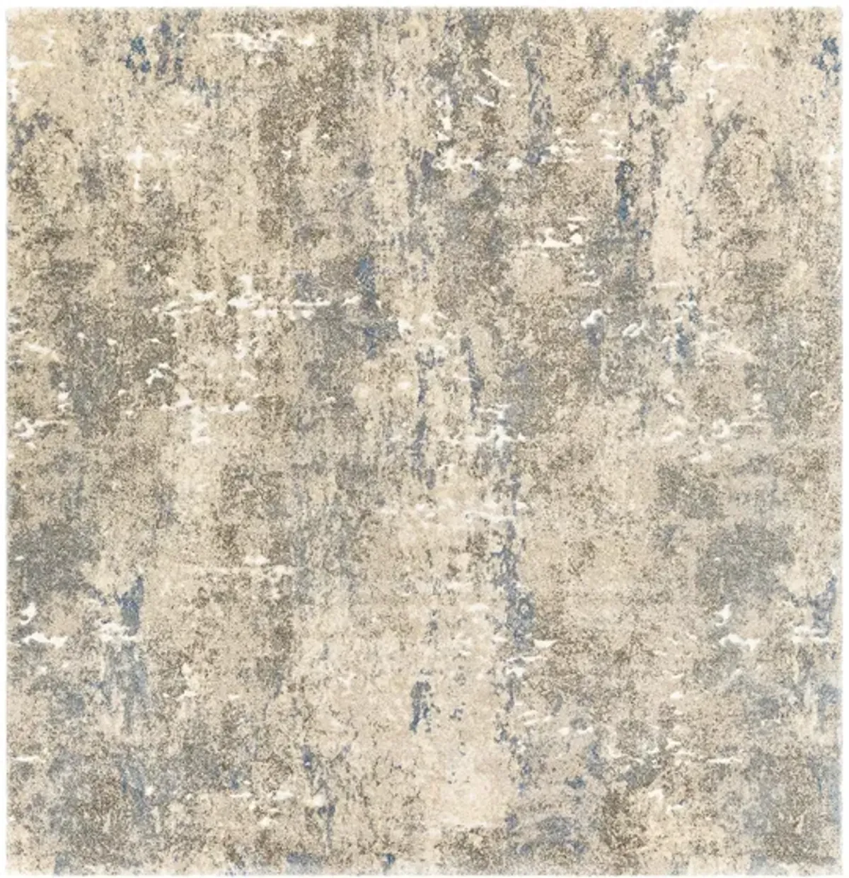 Tuscany Florence Rug in Bright Blue, White, Cream, Denim, Metallic - Champagne by Surya