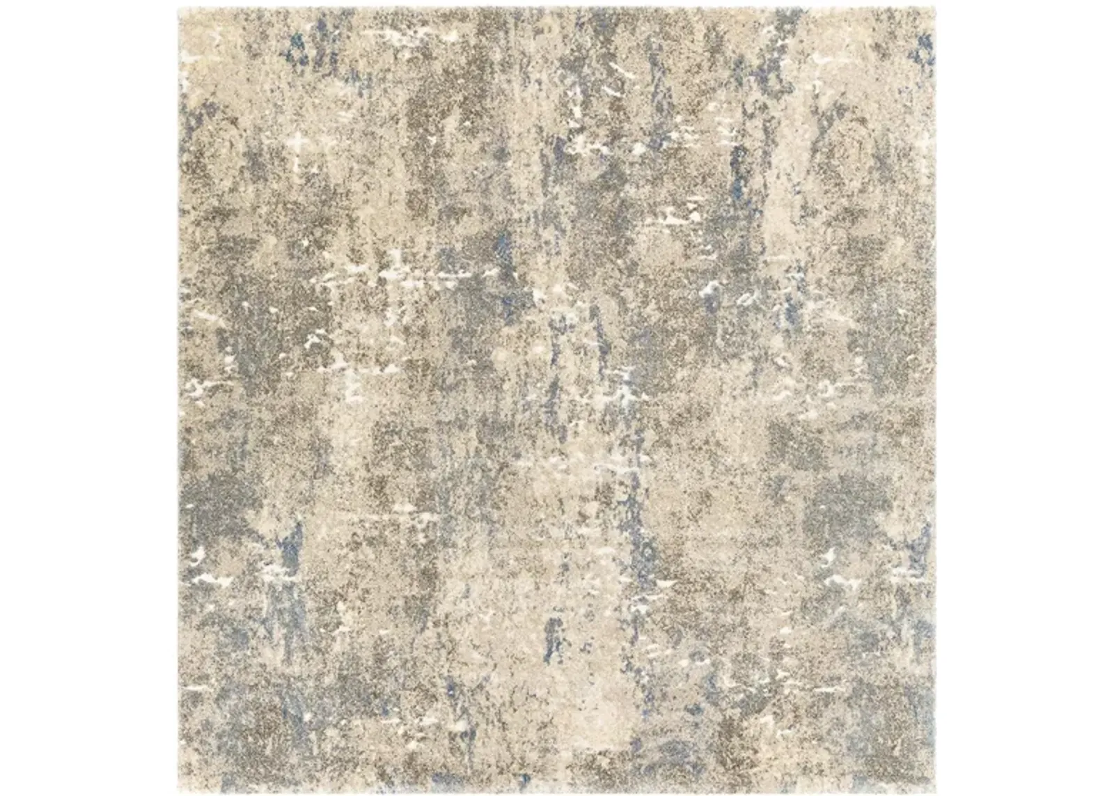 Tuscany Florence Rug in Bright Blue, White, Cream, Denim, Metallic - Champagne by Surya