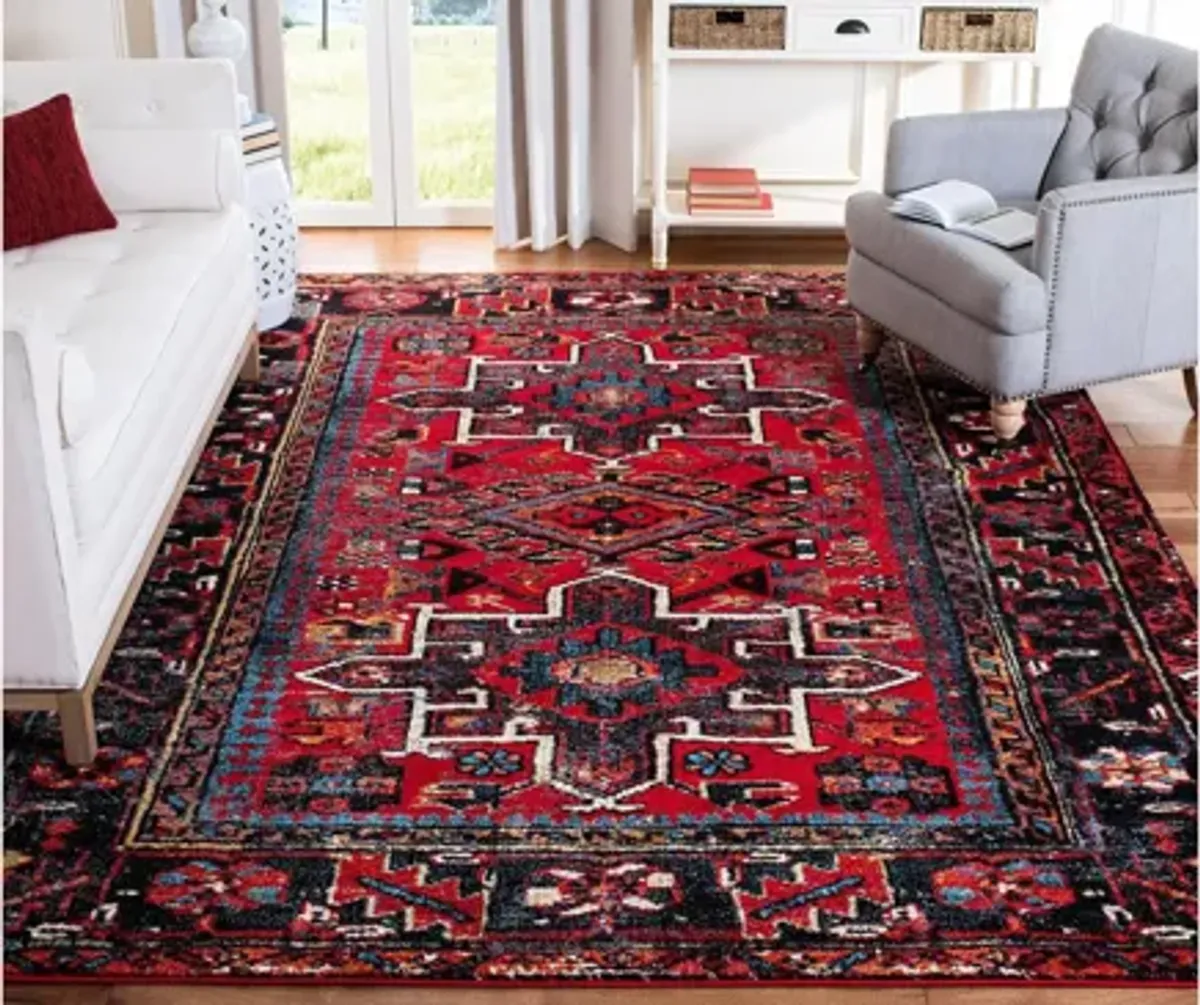 Darius Red Area Rug