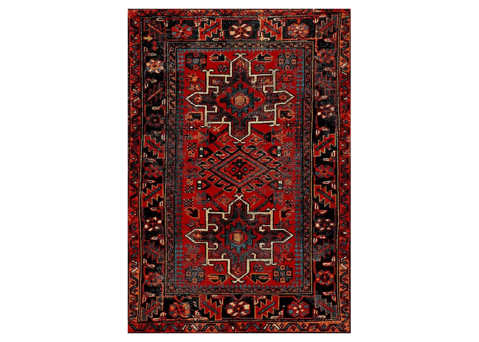 Darius Red Area Rug