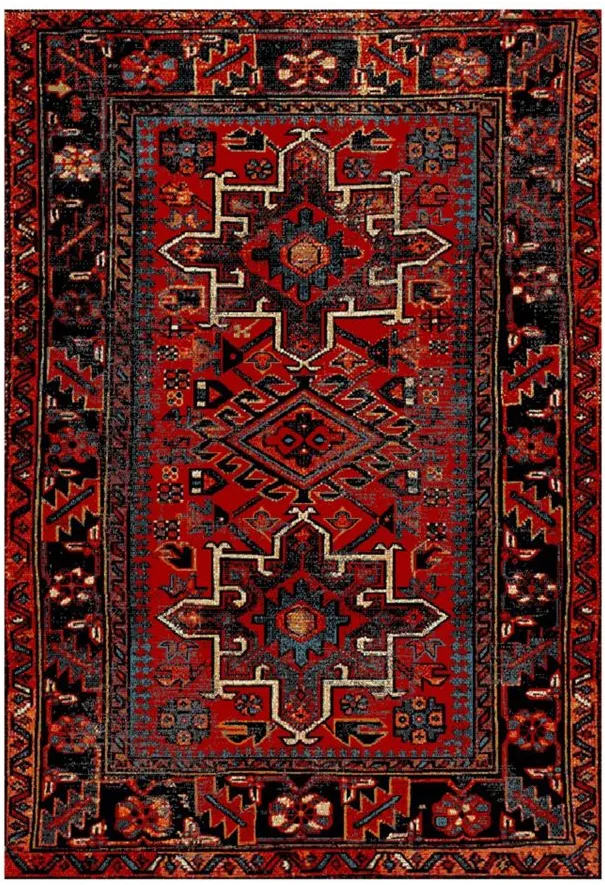 Darius Red Area Rug in Red by Safavieh