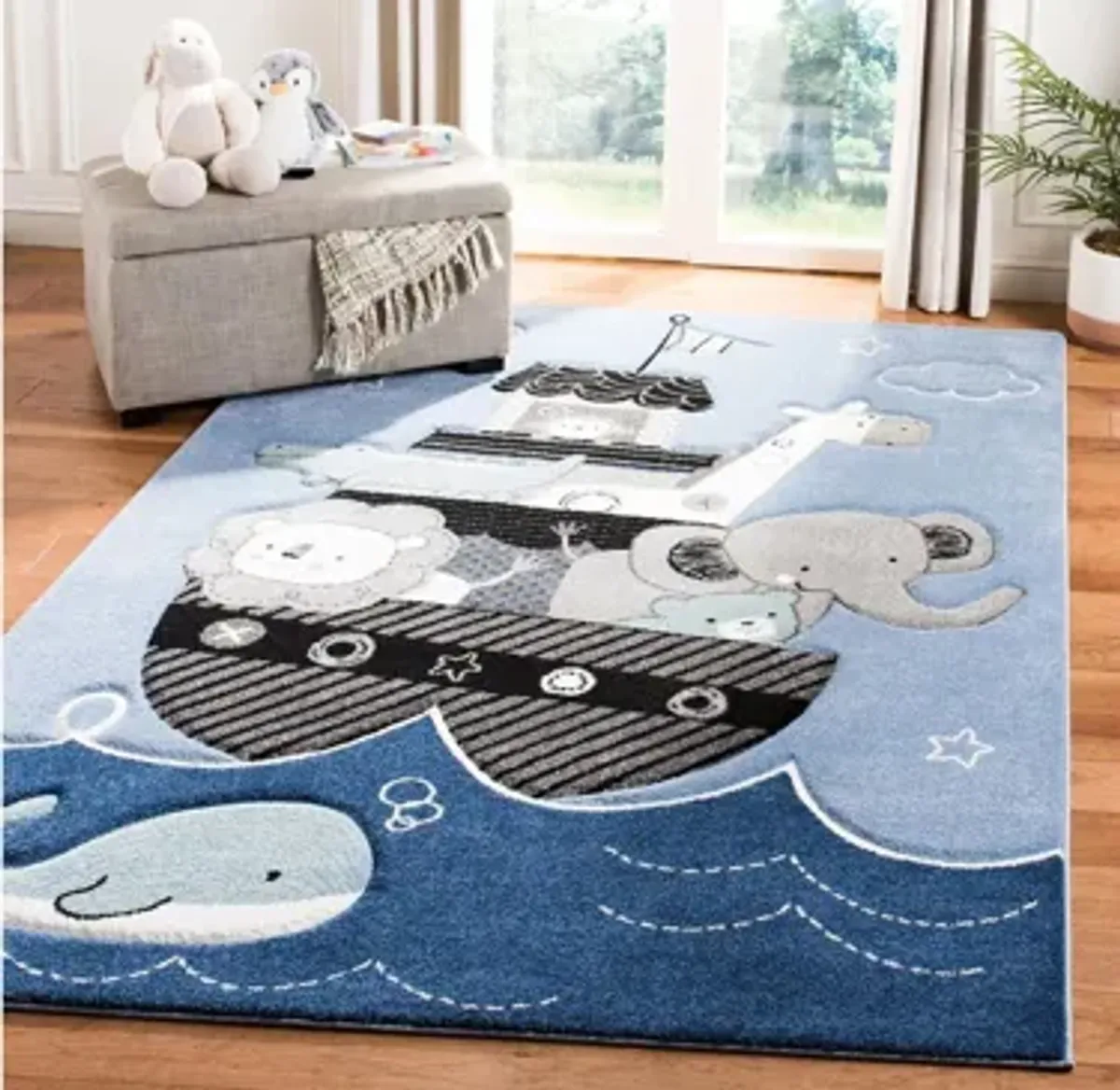 Carousel Arc Kids Area Rug Round