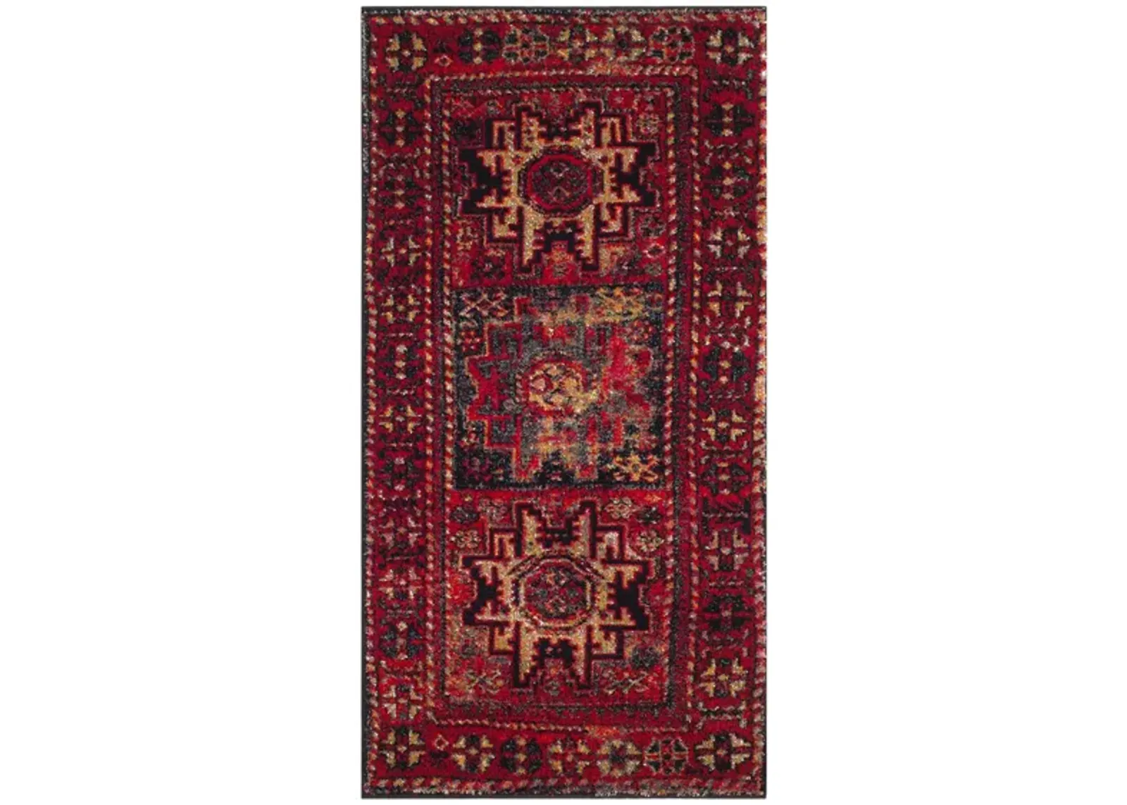 Zagros Red Area Rug in Red by Safavieh