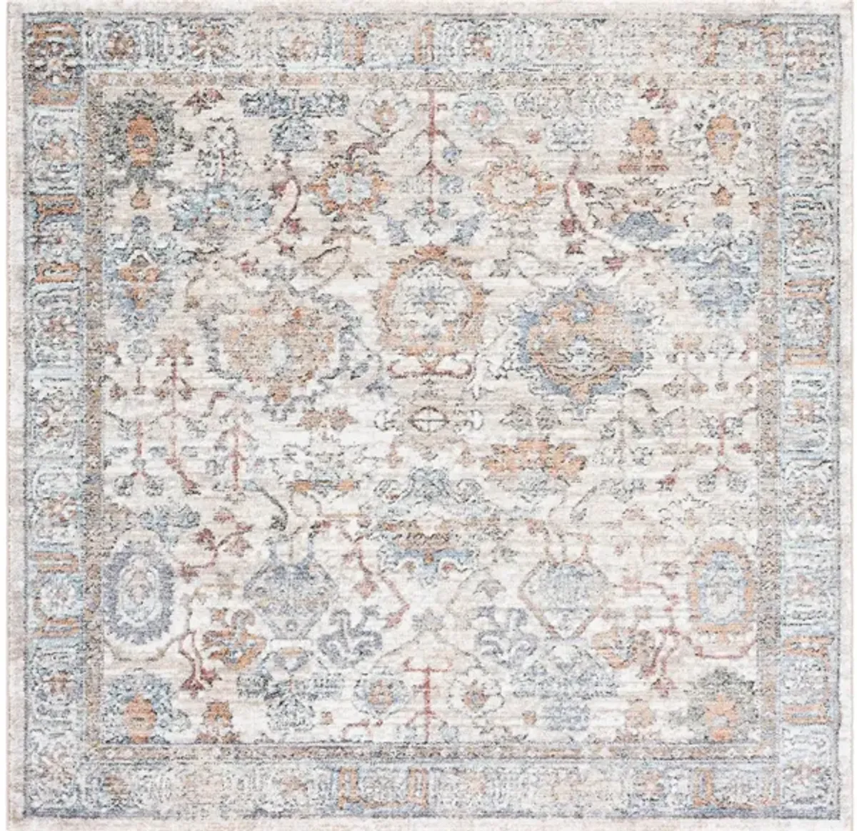 Jasmine Area Rug in Ivory & Blue by Safavieh