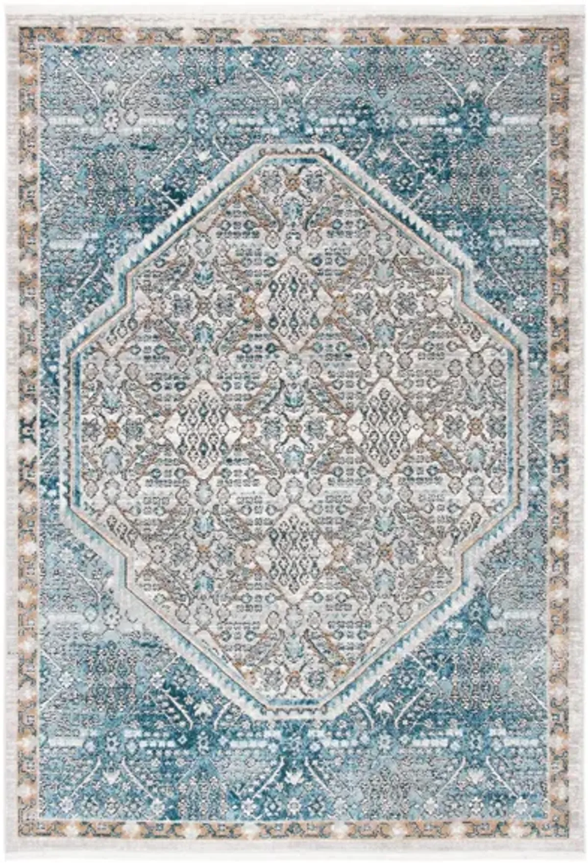 Shivan Area Rug in Blue / Gray by Safavieh