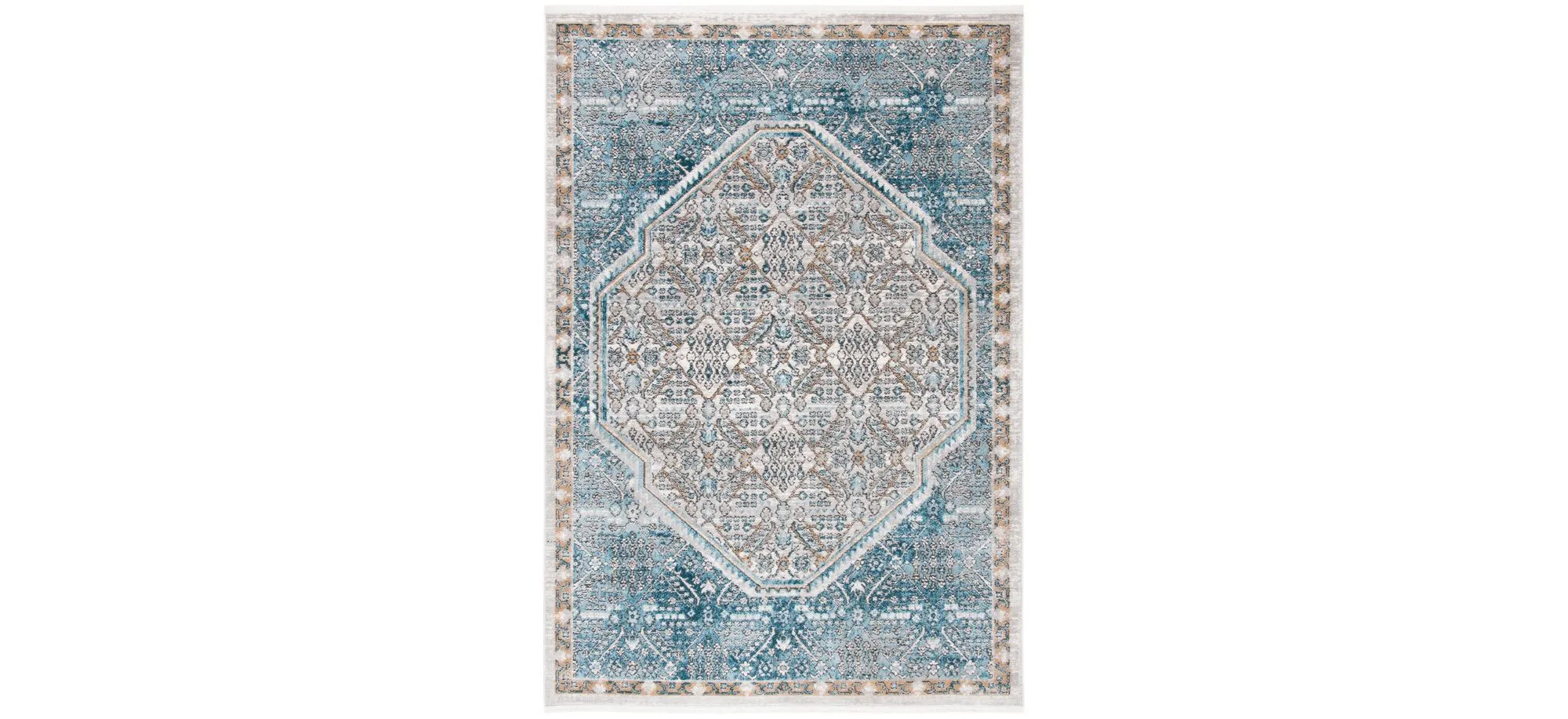 Shivan Area Rug in Blue / Gray by Safavieh