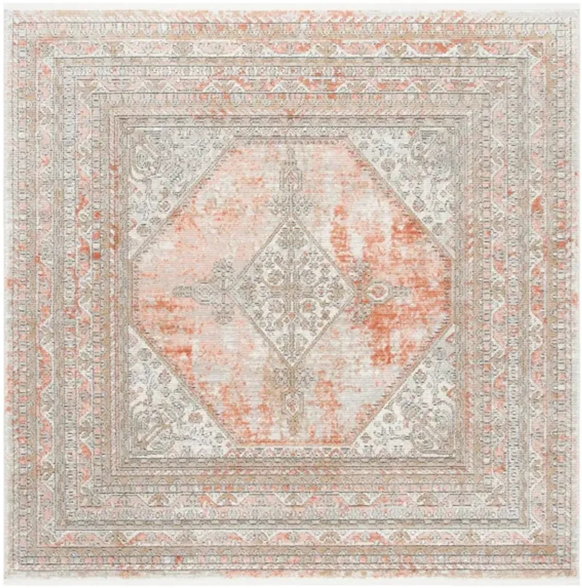 Shivan Area Rug in Rose / Gray by Safavieh