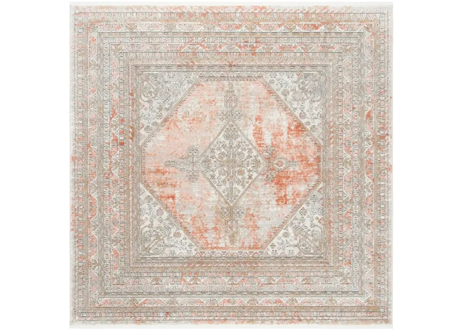 Shivan Area Rug in Rose / Gray by Safavieh