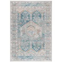 Shivan Area Rug in Blue / Gold by Safavieh