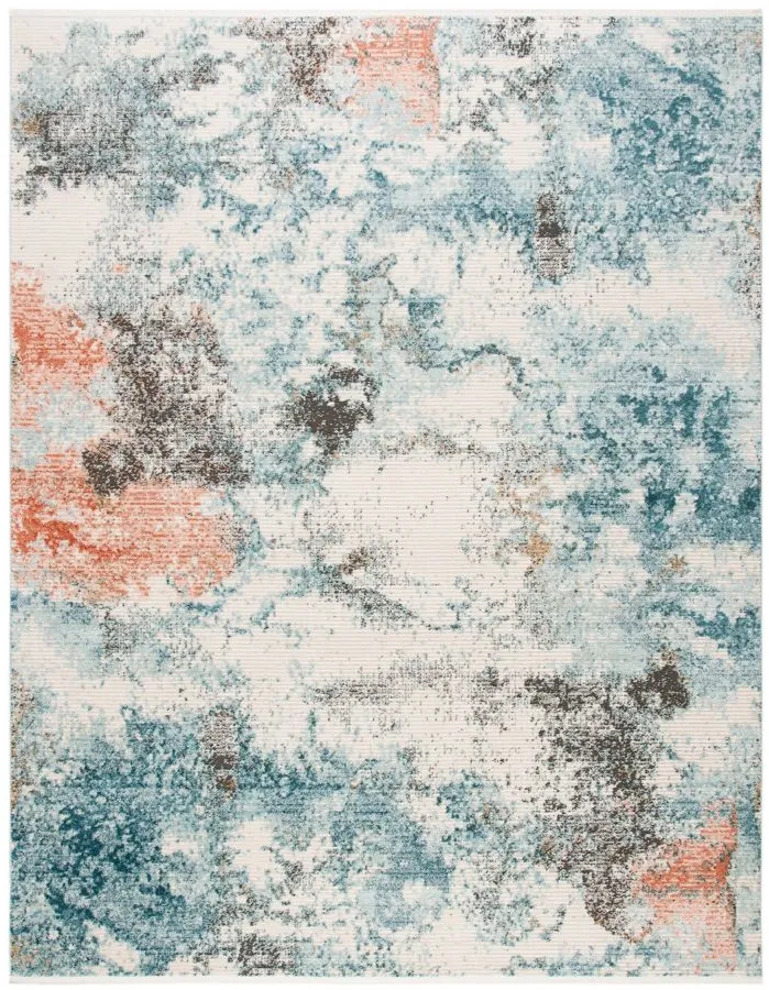 Shivan Area Rug in Blue / Ivory by Safavieh