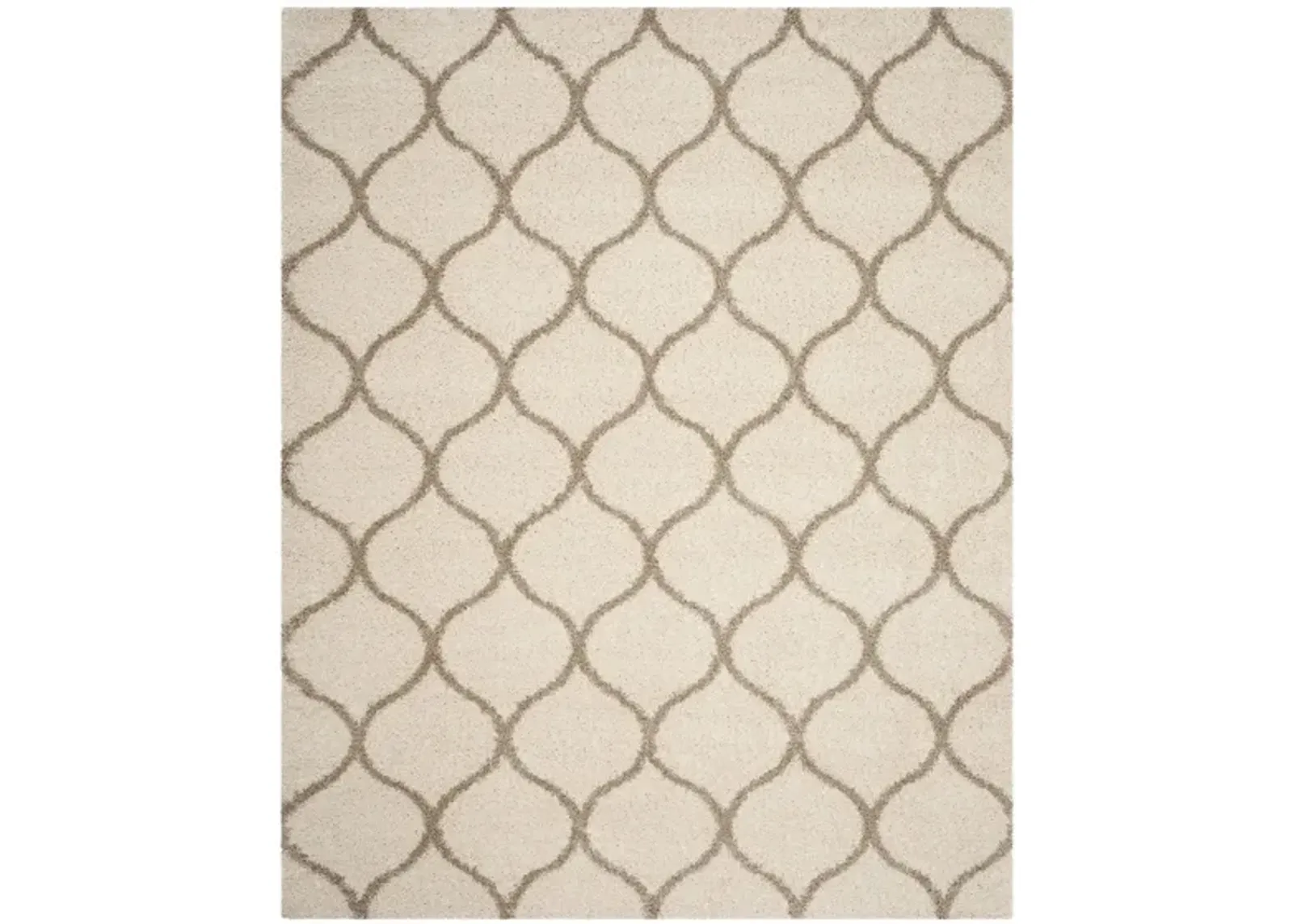 Hudson Shag Area Rug in Ivory/Beige by Safavieh