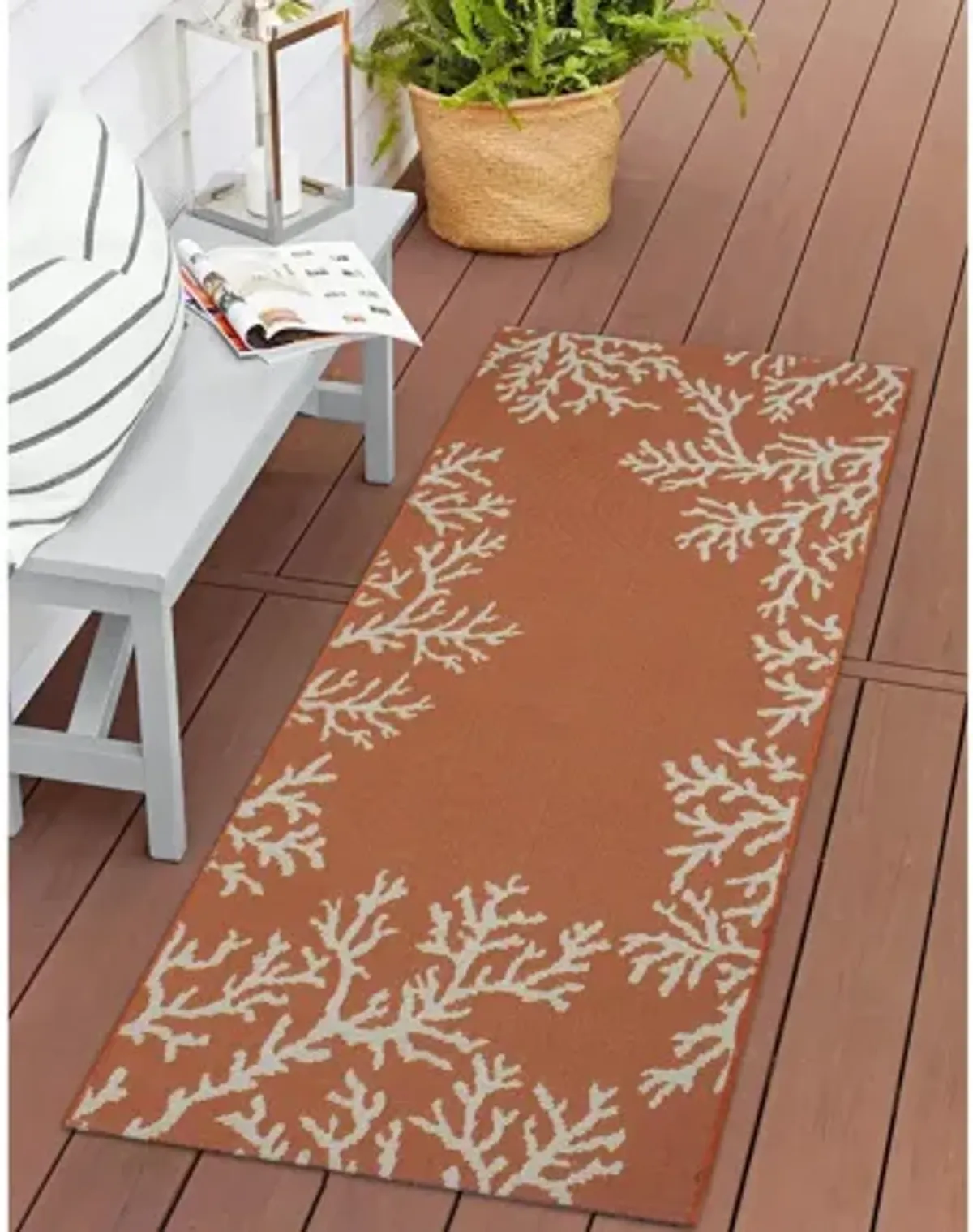 Esencia Coral Edge Indoor/Outdoor Mat