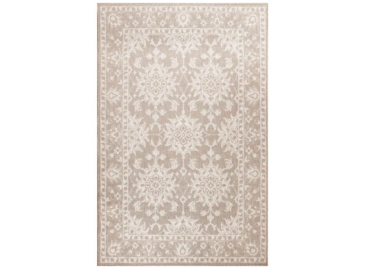 Liora Manne Malibu Kashan Indoor/Outdoor Area Rug in Neutral by Trans-Ocean Import Co Inc