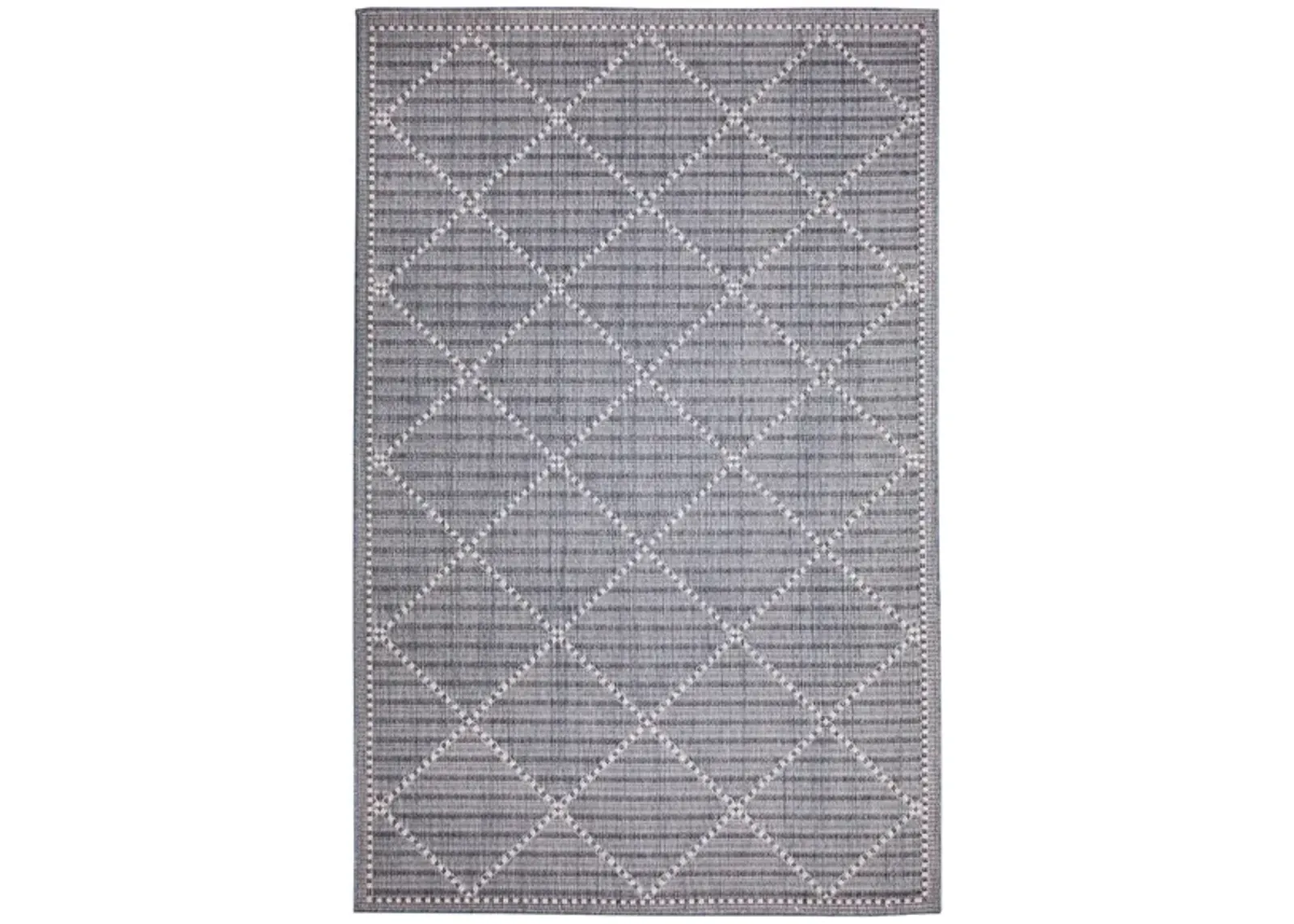 Liora Manne Malibu Checker Diamond Indoor/Outdoor Area Rug in Navy by Trans-Ocean Import Co Inc