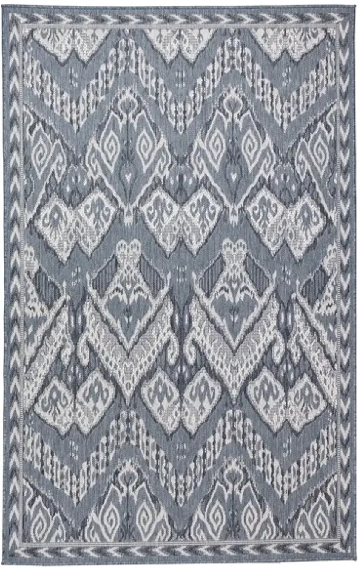 Liora Manne Malibu Ikat Indoor/Outdoor Area Rug in Navy by Trans-Ocean Import Co Inc