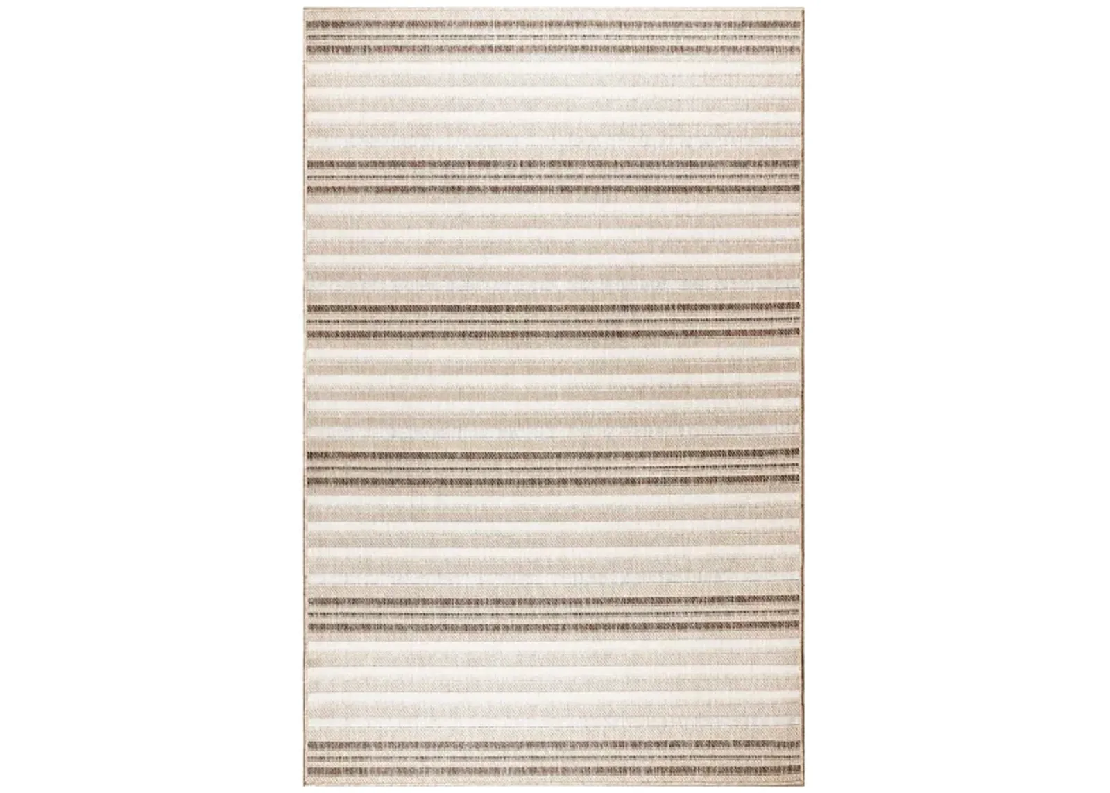 Liora Manne Malibu Faded Stripe Indoor/Outdoor Area Rug in Neutral by Trans-Ocean Import Co Inc