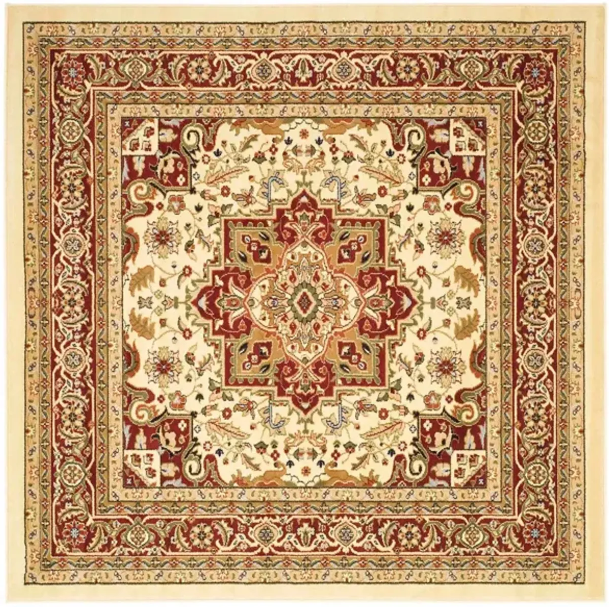 Mercia Area Rug in Ivory / Red by Safavieh