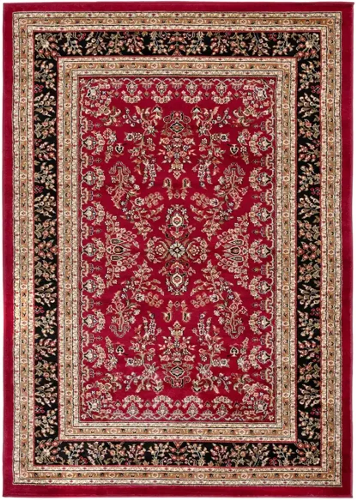 Anglia Area Rug in Red / Black by Safavieh