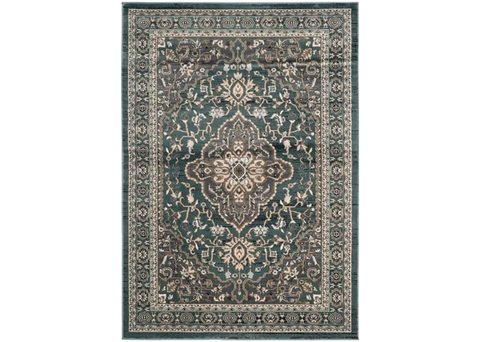 Mortimer Area Rug in Teal / Gray by Safavieh