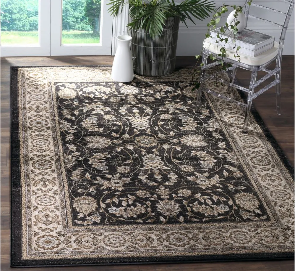 Charnwood Area Rug in Anthracite / Cream by Safavieh