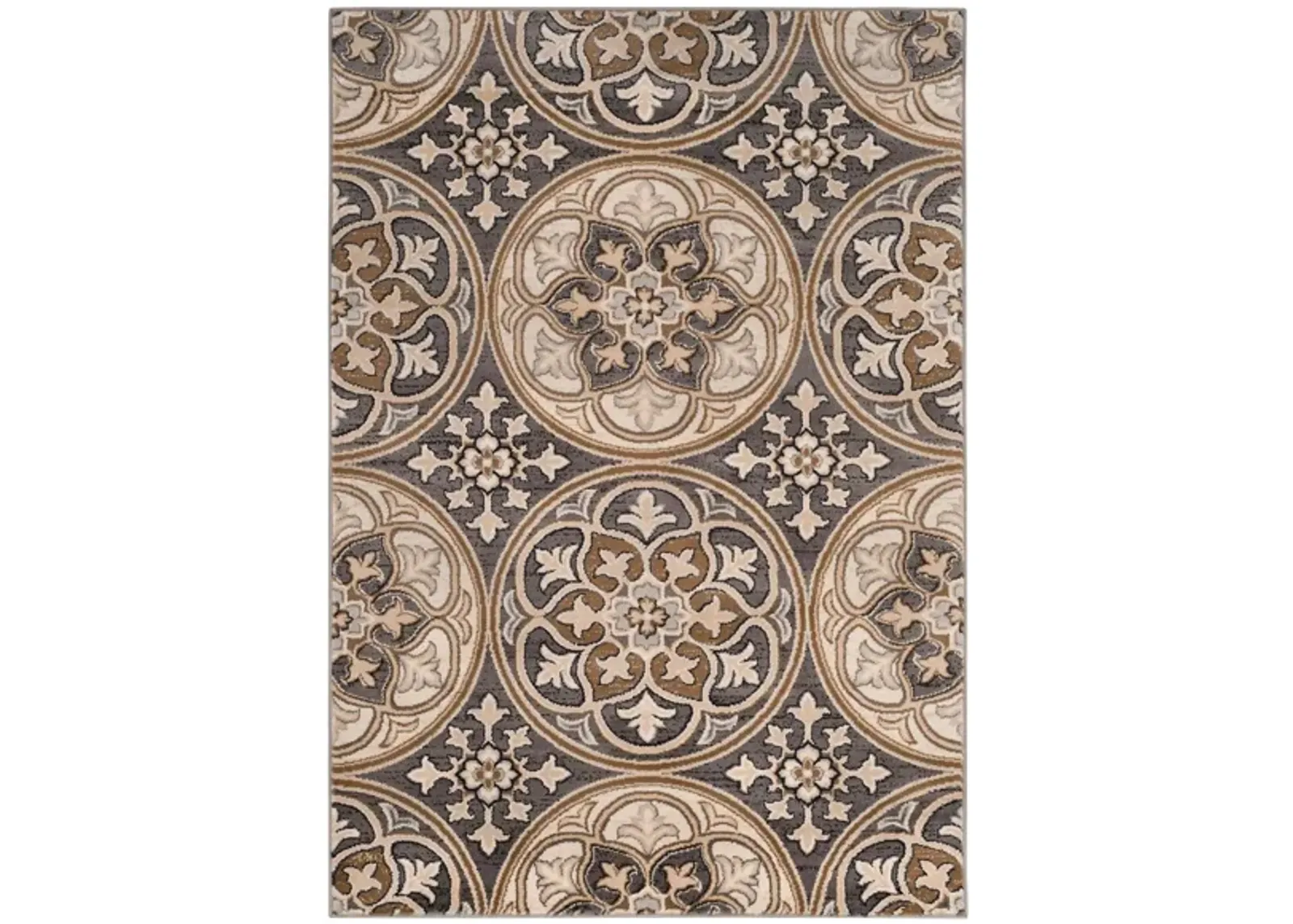 Rockingham Area Rug in Light Gray / Beige by Safavieh