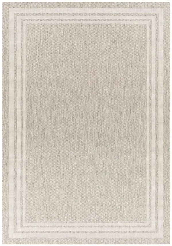 Eagean Bordered Indoor/Outdoor Area Rug Oval