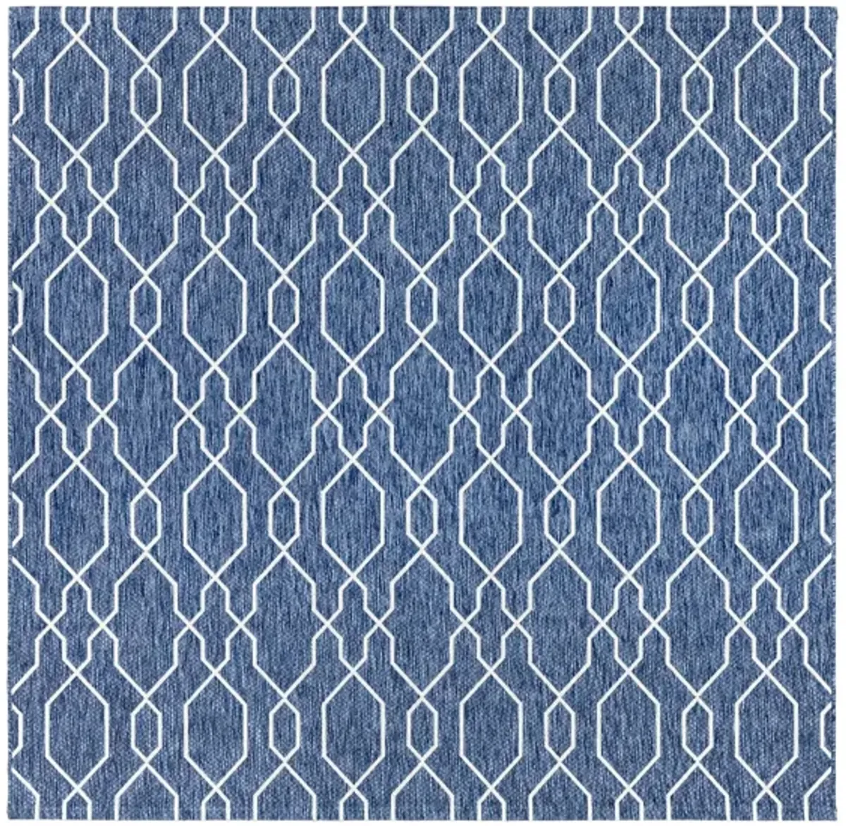 Eagean Link Indoor/Outdoor Area Rug in Dark Blue, Denim, Cream by Surya