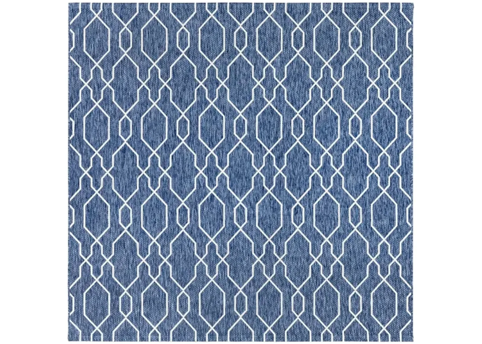 Eagean Link Indoor/Outdoor Area Rug in Dark Blue, Denim, Cream by Surya