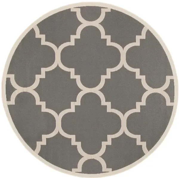 Courtyard Morocco Indoor/Outdoor Area Rug Round