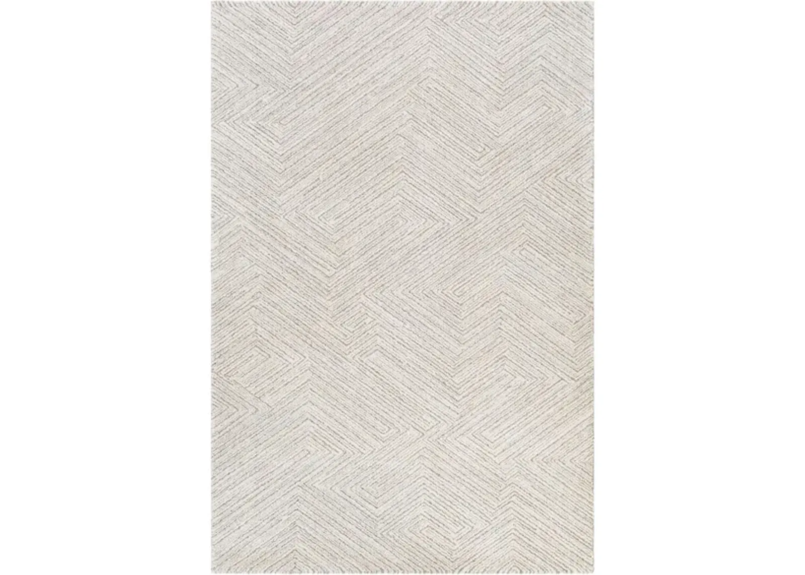 Gavic Rug in Cream, Beige, Light Gray, Taupe, Charcoal by Surya