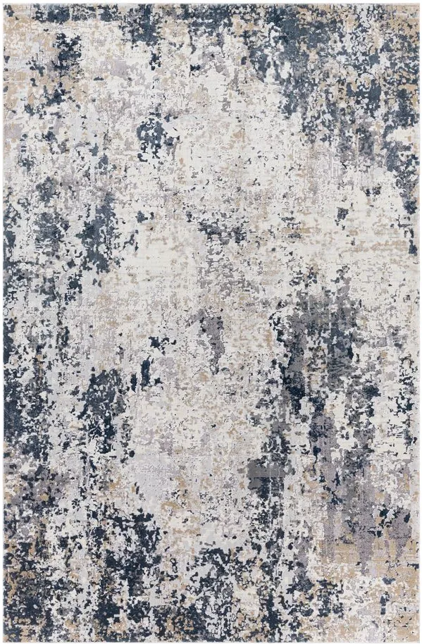 Norland Sowerby Rug in Light Gray, Charcoal, Cream, Khaki, Navy by Surya