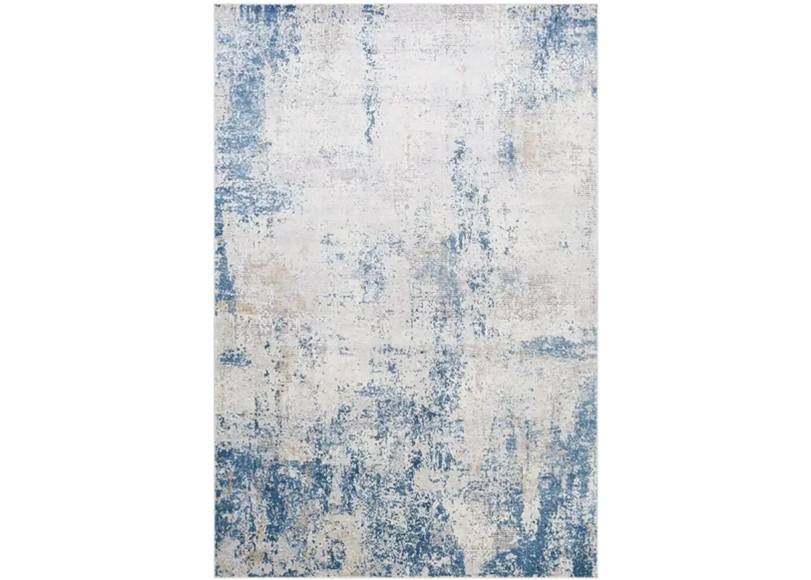 Norland Leeds Rug in Light Gray, Charcoal, Navy, Butter, Cream by Surya