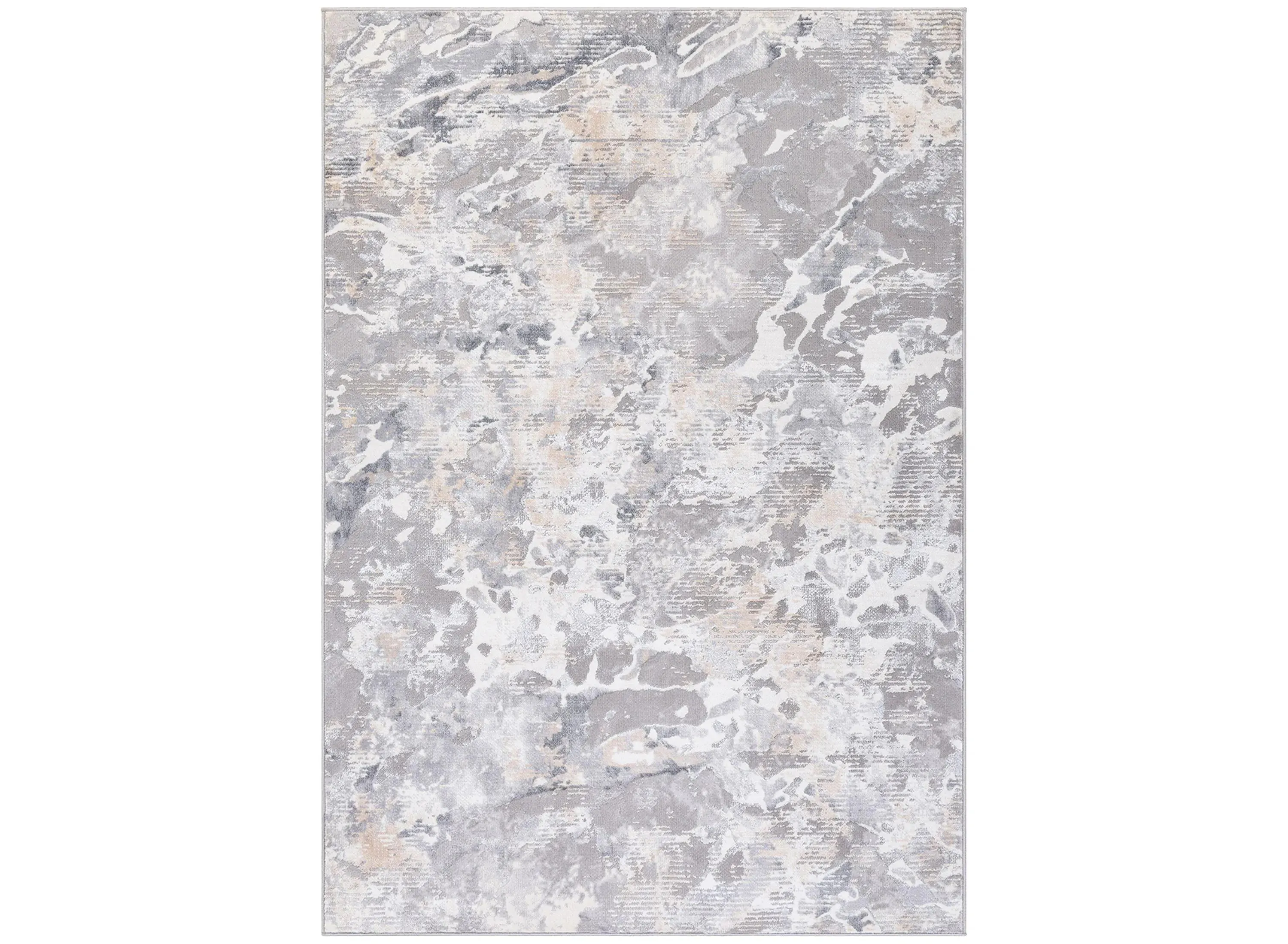 Perception Granite Rug in Taupe, Light Gray, Charcoal, White by Surya