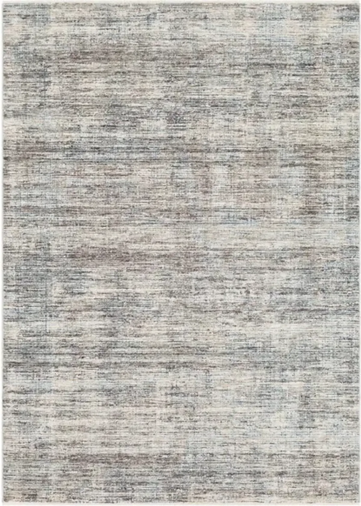 Presidential Striated Rug in Medium Gray, Charcoal, Ivory, Butter, Pale Blue, Bright Blue, Lime, Peach, Burnt Orange by Surya