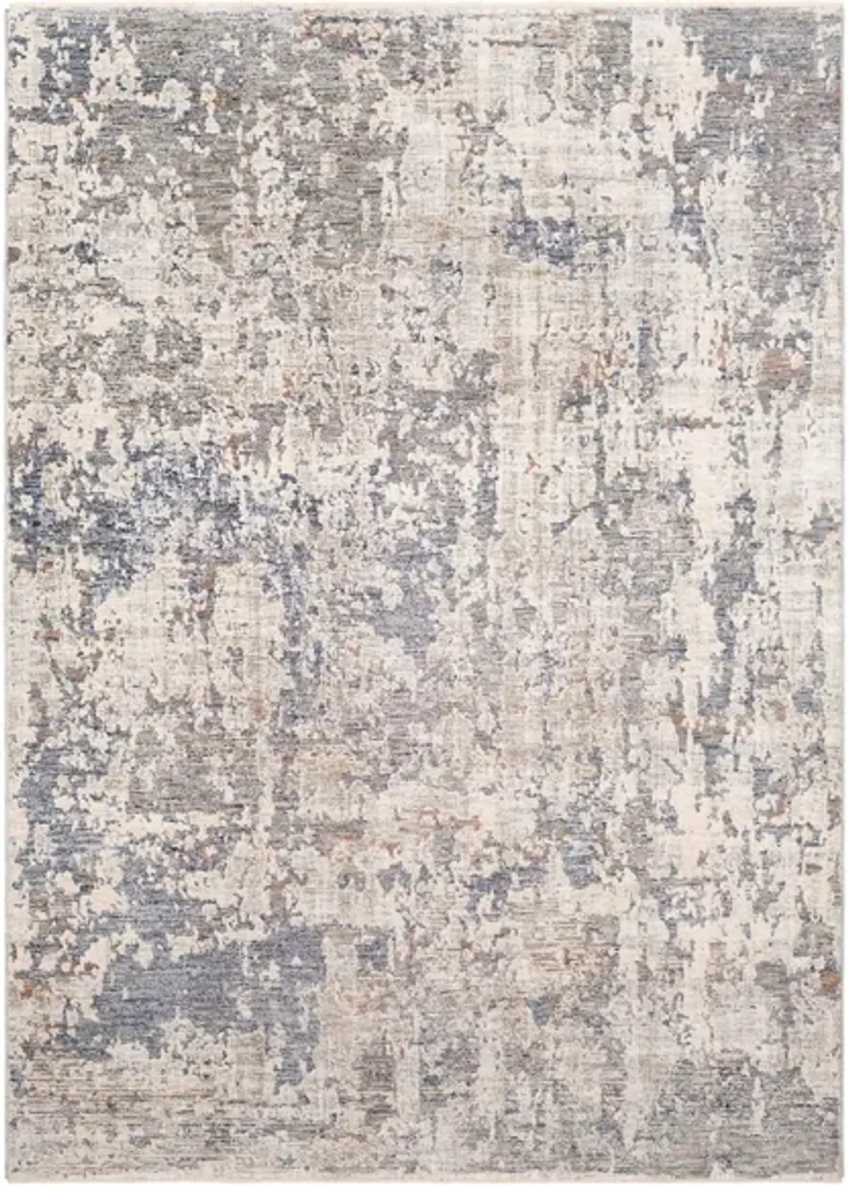 Palatial Labradorite Rug in Navy, Denim, Pale Blue, Camel, Taupe, Cream, White, Blush by Surya